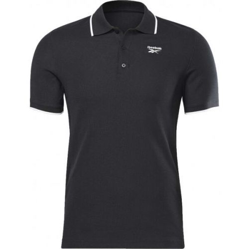 Reebok RI POLO TEE Černá M - Pánské triko