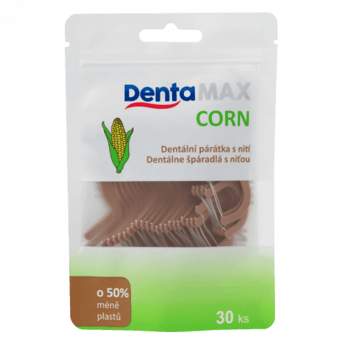 Dentamax Corn Dentální párátka s nití 30 ks