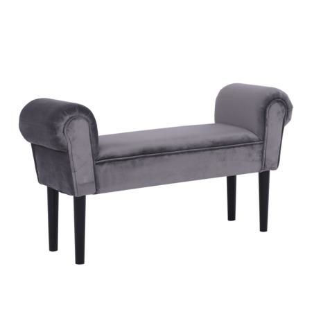 Kondela Lavice, Velvet látka, šedá / černá, BURDA