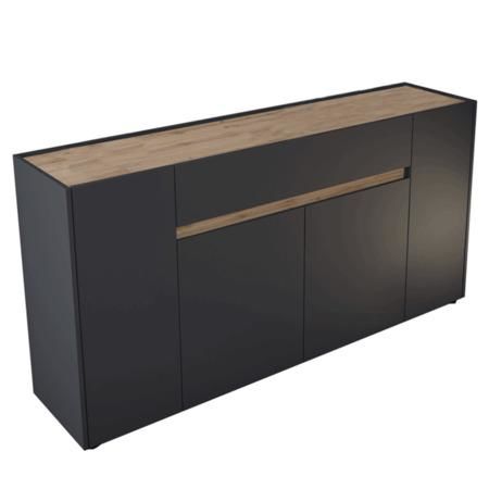 Kondela Komoda, lava hnědá super mat/dub wotan, BRISTOL