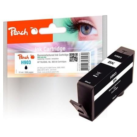 Inkoustová náplň Peach HP T6L99AE, No. 903, 11 ml kompatibilní - černá,