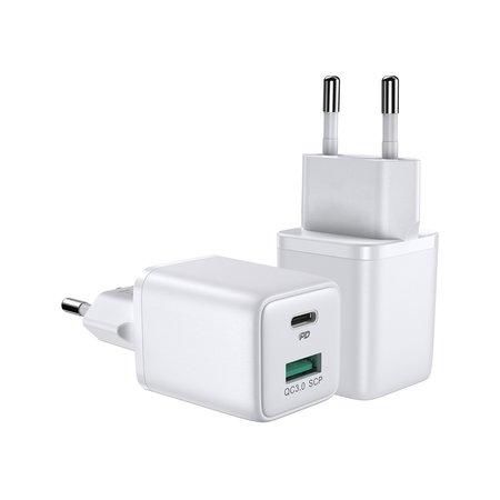 Joyroom L-QP303 30W Mini Intelligent Dualportfast Charger White