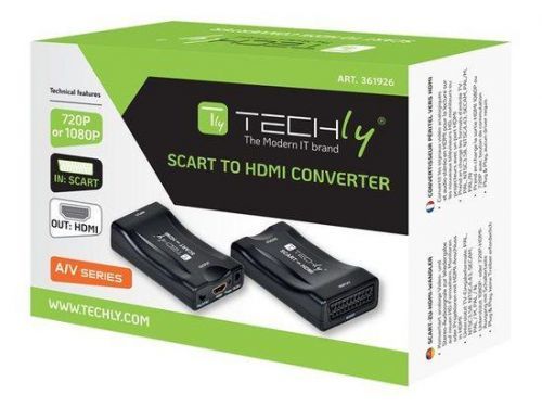 TECHLY Compact Converter SCART to HDMI Scaler 720p/1080p, 361926