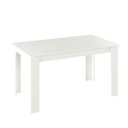 Kondela Jídelní stůl, bílá, 140x80 cm, GENERAL NEW