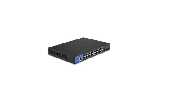 Linksys 24-Port Managed Gigabit Switch + 4 SFP+ Ports - LGS328C, LGS328C-EU