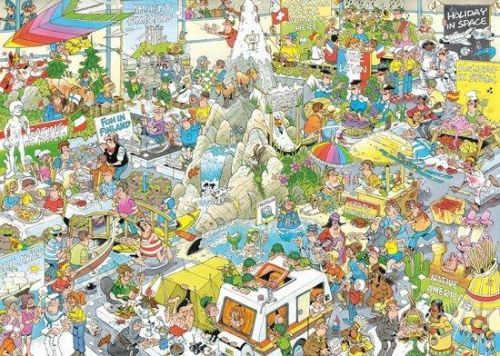 JUMBO Puzzle Prázdninový veletrh 1000 dílků
