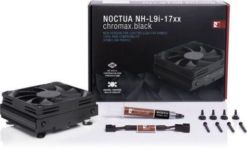 NOCTUA NH-L9i 17xx chromax.blac, low-profile CPU cooler, Intel LGA 1700, NH-L9i-17xx-CH.BK