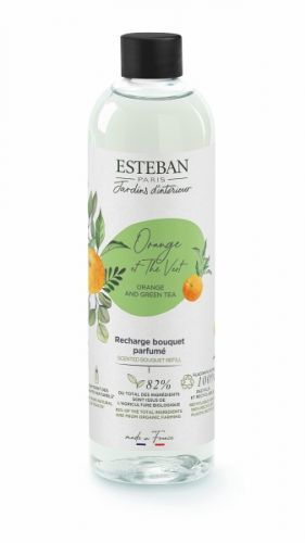 Esteban Paris Parfums  ESTÉBAN NÁHRADNÍ NÁPLŇ DO TYČINKOVÉHO DIFUZÉRU - NATURE - ORANGE AND GREEN TEA, 250 ML 250 ml