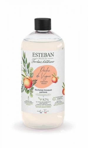 Esteban Paris Parfums  ESTÉBAN NÁHRADNÍ NÁPLŇ DO TYČINKOVÉHO DIFUZÉRU - NATURE - VINEYARD PEACH, 500 ML 500 ml