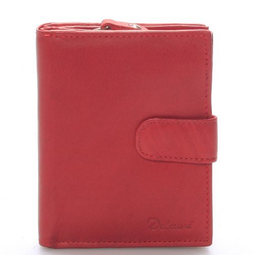 Dámská kožená peněženka červená - Delami Celestiel červená