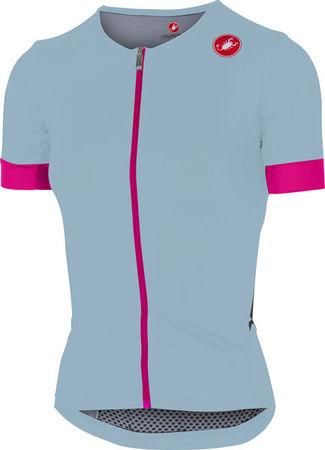 Castelli - dámský dres Free Speed Race, pale blue/pink S