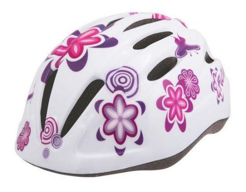 Etape – dětská cyklistická přilba REBEL, bílá/růžová S/M 52-56 cm