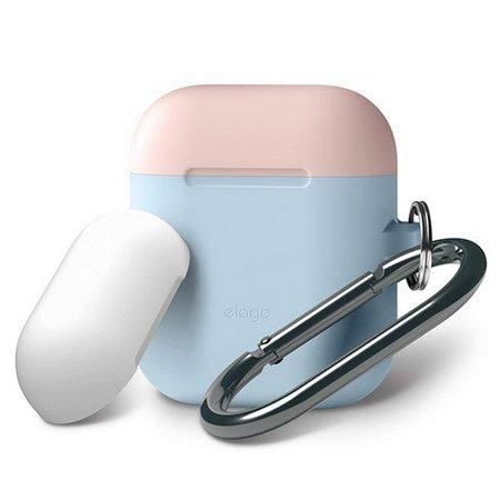 Elago AirPods Silicone Duo Hang Case EAPDH-PBL-PKWH