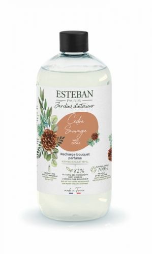 Esteban Paris Parfums  ESTÉBAN NÁHRADNÍ NÁPLŇ DO TYČINKOVÉHO DIFUZÉRU - NATURE - WILD CEDAR, 500 ML 500 ml