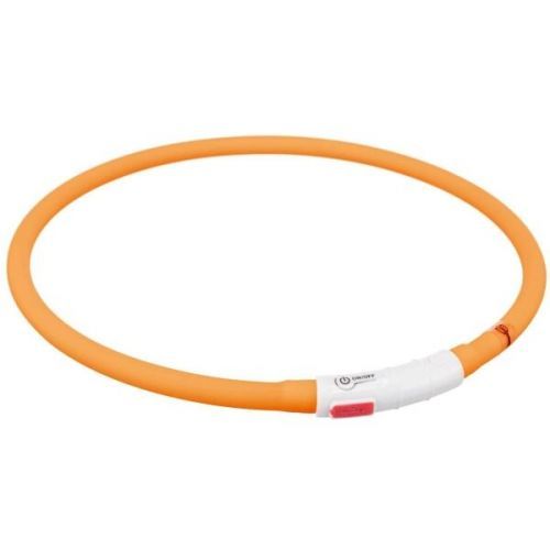 TRIXIE FLASH USB SHINING COLLAR XS-XL Oranžová UNI - Svítící obojek