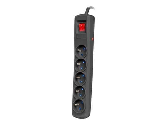 ARMAC SURGE PROTECTOR ARC5 5M 5X FRENCH OUTLETS BLACK