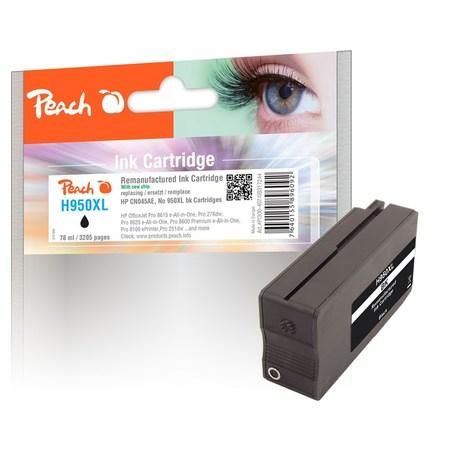 Inkoustová náplň Peach HP CN045A, No. 950, 70 ml kompatibilní - černá,