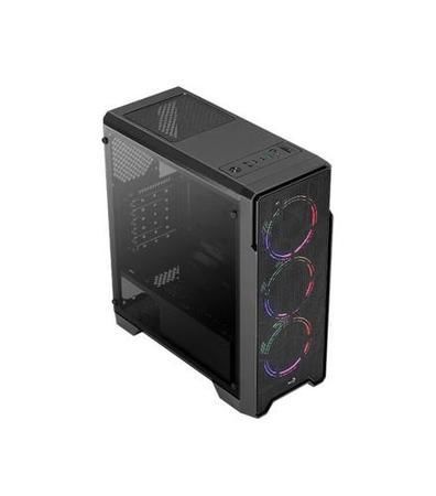 AEROCOOL Pgs Ore Saturn FRGB-G-BK-v1 3xF - MT Case, AEROPGSORE-TG-3XFRGB