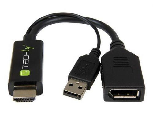 TECHLY HDMI to Displayport Converter Adapter with USB 4K 60Hz, 362589