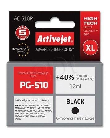 Atrament ActiveJet pre Canon PG-510 Black AC-510 12ml, AC-510R