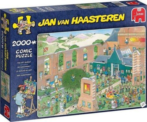JUMBO Puzzle Trh s uměním 2000 dílků