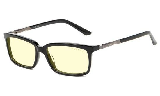 GUNNAR kancelářské dioptrické brýle HAUS READER / obroučky v barvě ONYX / jantarová skla / dioptrie +1,0, HAU-00101-1.0