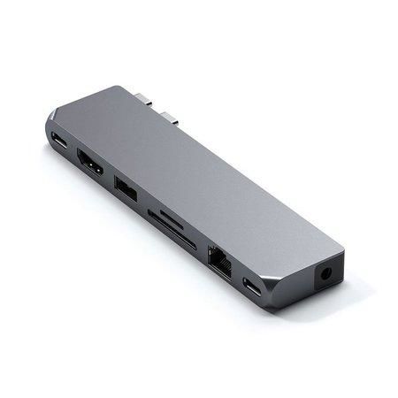 Satechi USB-C Pro Hub Max Adapter - Space Gray Aluminium, ST-UCPHMXM