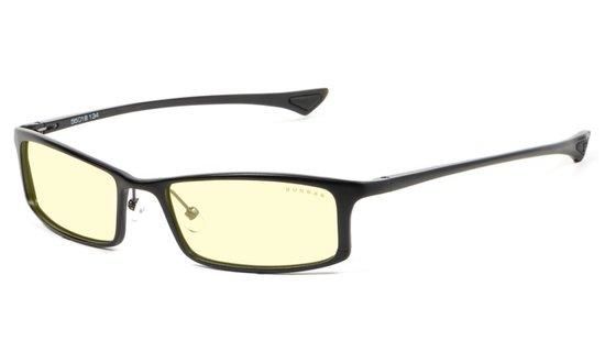 GUNNAR kancelářské dioptrické brýle PHENOM GRAPHITE/ obroučky v barvě ONYX / jantarová skla / dioptrie +2,0, ST002-C001-2.0