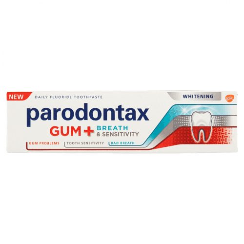 Parodontax Gum + Breath & Sensitivity Whitening zubní pasta s fluoridem 75ml