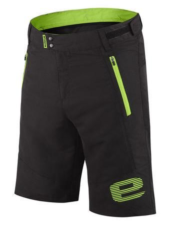 Etape - pánské volné kalhoty FREEDOM, černá/zelená 3XL, XXXL