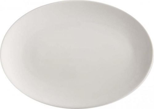 Bílý porcelánový talíř Maxwell & Williams Basic, 35 x 25 cm