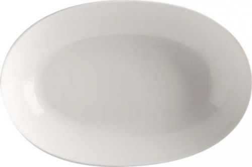 Bílý porcelánový hluboký talíř Maxwell & Williams Basic, 30 x 20 cm