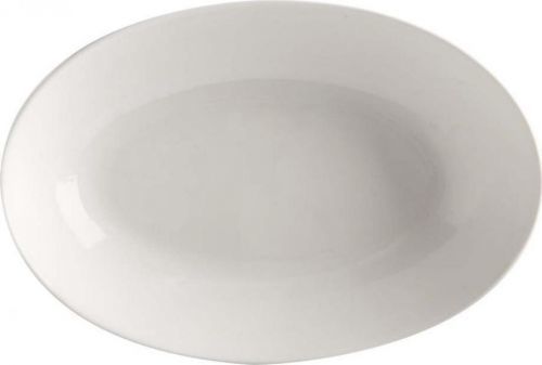 Bílý porcelánový hluboký talíř Maxwell & Williams Basic, 25 x 17 cm