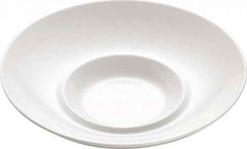 Bílý porcelánový talíř na risotto Maxwell & Williams Basic Bistro, ø 26 cm