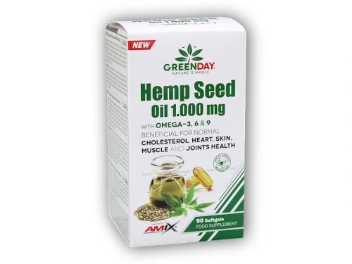 Amix GreenDay ProVEGAN Hemp Seed Oil 1000mg 90 cps