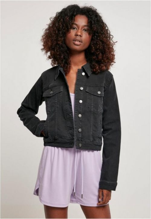 Ladies Organic Denim Jacket - black washed L