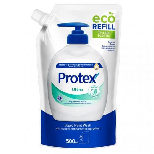 PROTEX Ultra tekuté mýdlo s přirozenou antibakteriální ochranou náhradní náplň 500 ml