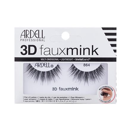 Ardell 3D Faux Mink 864 vícevrstvé umělé řasy 1 ks odstín Black