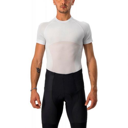 Triko Castelli Core Seamless Base Layer SS - pánské, krátký, bílá - Velikost 2XL