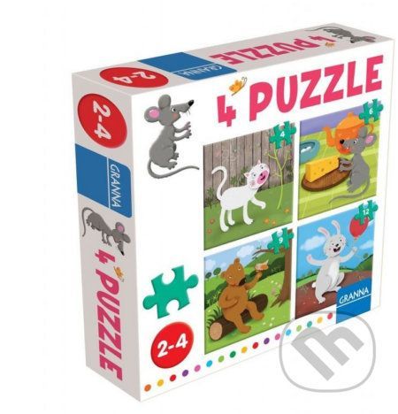 4 puzzle myška - Pygmalino