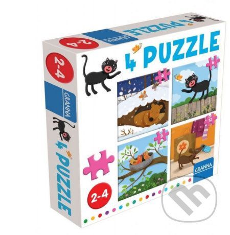 4 puzzle mačka - Pygmalino