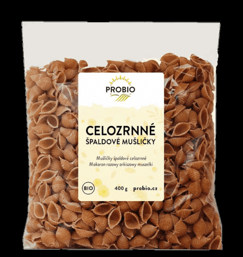 PRO-BIO obchod.spol. s r.o. Špaldové celozrnné mušličky BIO 400 g