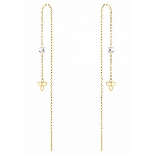 Tamaris Fashion dlouhé pozlacené náušnice TJ-0005-E-12