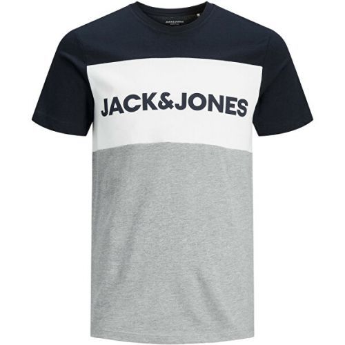 Jack&Jones Pánské triko JJELOGO Regular Fit 12173968 Navy Blazer S