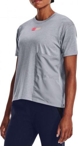 Triko Under Armour Live Woven Pocket Tee-GRY