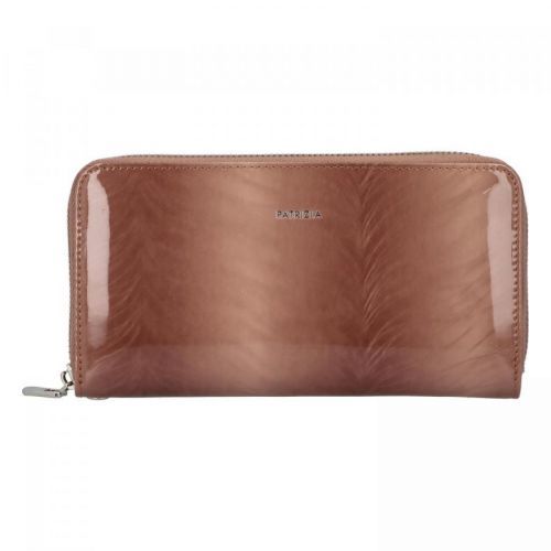 Kožená dámská peněženka ve tvaru pouzdra, Sirin zemitá