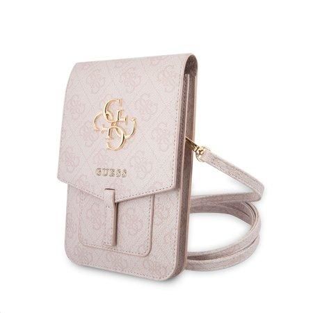 GUWBG4GFPI Guess PU 4G Metal Logo Phone Bag Pink