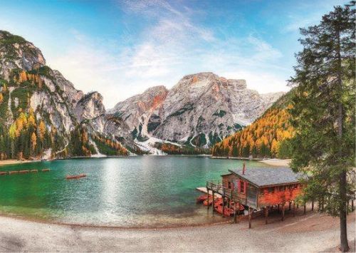 EDUCA Puzzle Jezero Braies na podzim, Itálie 3000 dílků