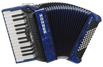 Hohner Bravo II 48 Dark Blue Klávesový akordeon