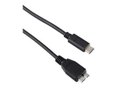 Targus - USB kabel - USB-C (M) do Micro-USB Type B (M) - USB 3.0 - 3 A - 1 m - černá - Evropa - pro Targus 2K, Universal 2k, Universal 4k, ACC925EUX